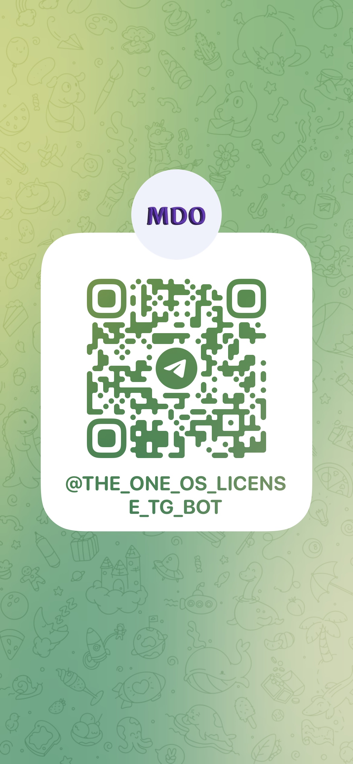 MDO Telegram QR Code